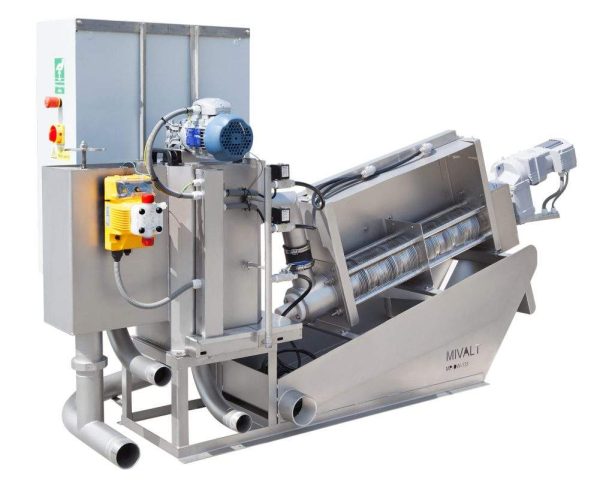 Stainless Stell Sludge Dewatering Screw Press Dehydrator Machine